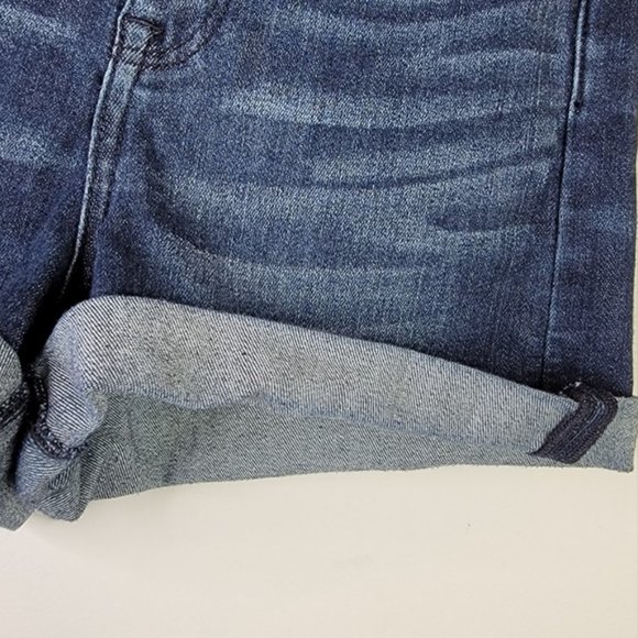 American Eagle Curvy Super Hi-Rise Shortie Cuff Jean Short Next Level Stretch 4 - Picture 3 of 8